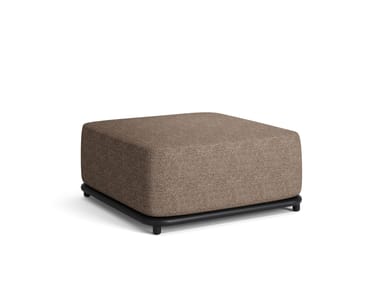 Pouf da giardino quadrato in tessuto CALA Jati Kebon