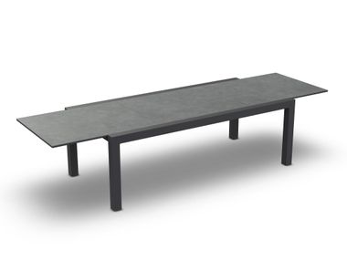 Ausziehbarer rechteckiger Gartentisch aus Keramik LIVORNO Jati Kebon