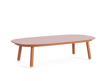 Rectangular aluminium central coffee table PHIL Jati Kebon