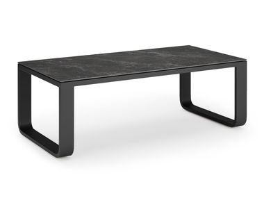 Sled base rectangular ceramic garden side table RENO Jati Kebon