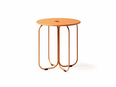 Round powder coated steel table AERO 70 Joyf