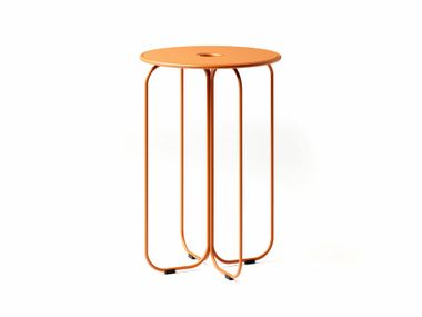 Round powder coated steel high table AERO 70 Joyf