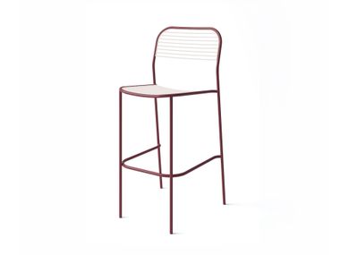 Stackable steel barstool with back AERO Joyf