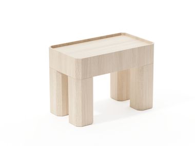 Rectangular wooden coffee table BLOCK 70 Joyf