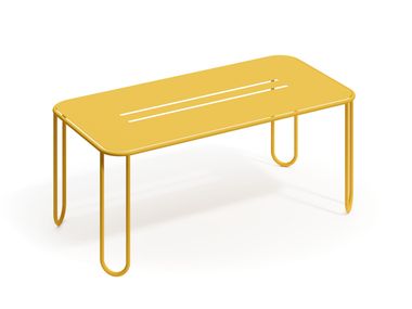 Tavolo da giardino rettangolare in alluminio verniciato a polvere DESERT Joyf