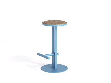 Steel and cork counter stool DOT Joyf