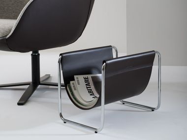Leather magazine rack LISSÉ Julia Italia