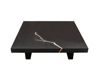 Square wooden central coffee table MARIE K-3
