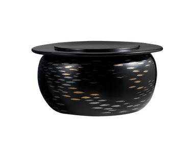 Round ceramic coffee table for living room TSUKOYOMI F2 K-3