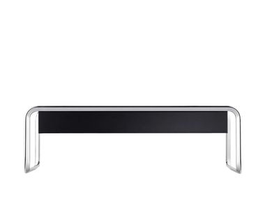 Low steel and wood central coffee table K1AS TECTA