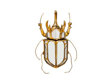 Oggetto decorativo da parete / specchio in poliresina BEETLE MIRROR KARE Design