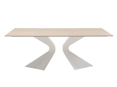 Rectangular travertine table GLORIA TRAVERTIN KARE Design