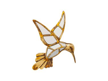 Oggetto decorativo da parete / specchio in poliresina HUMMINGBIRD MIRROR KARE Design