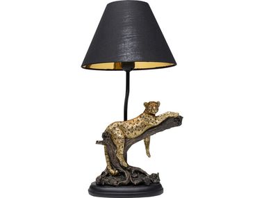 Polyresin table lamp LEOPARD KARE Design