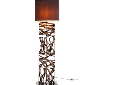 Steel and wood floor lamp NATURE WAVE KARE Design