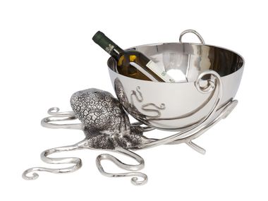 Eiskübel aus Aluminium OCTOPUS Ø45CM KARE Design