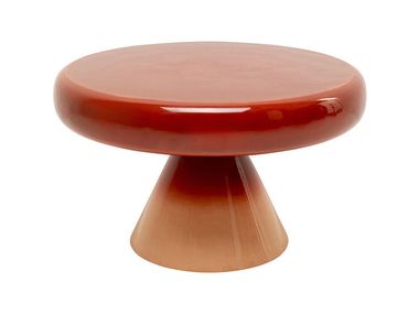 Round enamelled steel coffee table RICI COLORE KARE Design