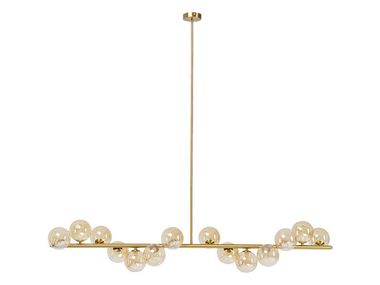 Glass and steel pendant lamp SCALA BALLS KARE Design