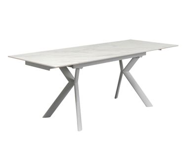 Extending rectangular dining table XENIA