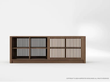 KARPENTER, HORIZONTAL DIVIDER 153 Madia in legno con ante scorrevoli