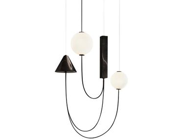 Lampada a sospensione con struttura in metallo verniciato MARS SUSPENSION KDLN