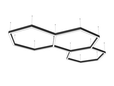 Luminária pendente dimmable de alumínio PROFILE HEXA 3.2 KEYLIGHT