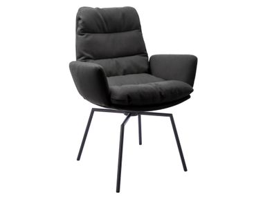 Swivel chair with cross frame and armrests ARVA KFF