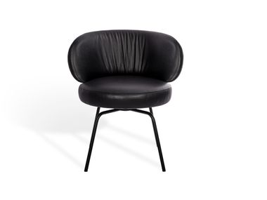 Gepolsterter Drehstuhl aus Leder YES KFF