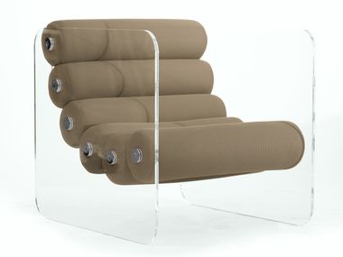 Fabric armchair with armrests MW02 ARMCHAIR IN PMMA KUUMO