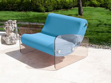 Fabric armchair MW03 XL ARMCHAIR IN BRONZE PMMA KUUMO