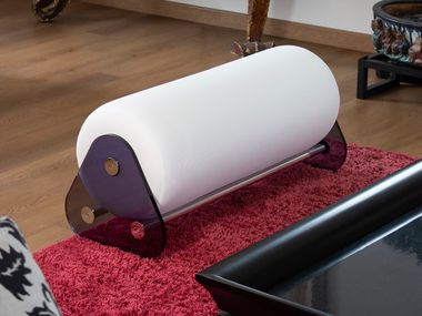Banco tapizado MW06 BENCH IN GREY PMMA KUUMO
