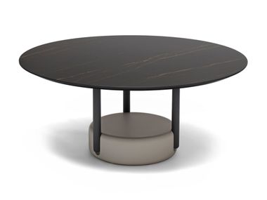 Low round Sintered stone coffee table PANACHE MATSU