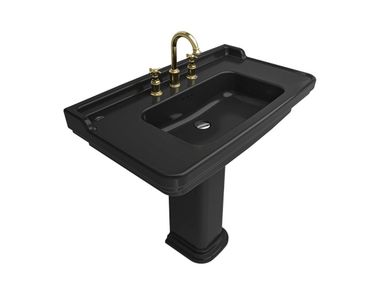 Pedestal Fireclay washbasin PETRA Kaleseramik