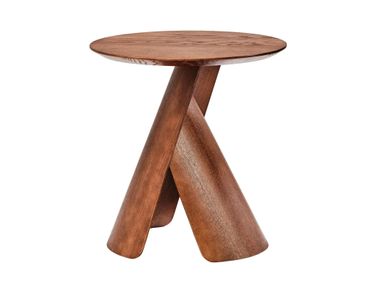 Round solid wood coffee table HITO Karl Andersson