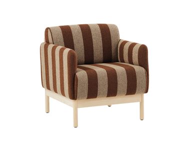 Fabric fireside chair with armrests SOIGNE' Karl Andersson