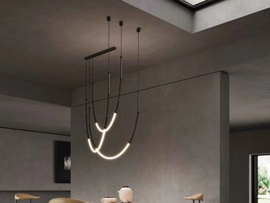 Lampada a sospensione a LED in alluminio LEDA Karman