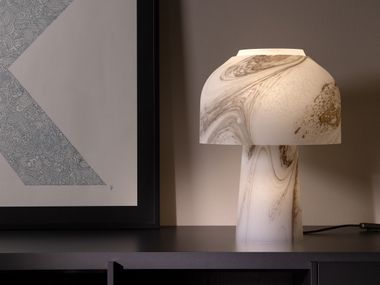 Lampada da tavolo a LED in vetro LILLY Karman
