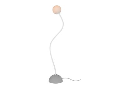 Acrylic glass floor lamp with swing arm MOONY Karman