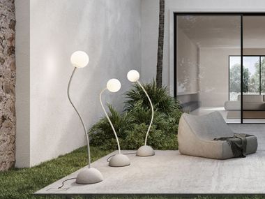 LED acrylic glass floor lamp MOONY Karman