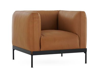 Poltrona in pelle con braccioli ASIA Kartell