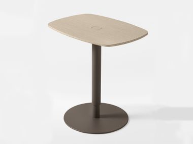Kastel, KOBI Tavolino ad altezza regolabile in acciaio e legno