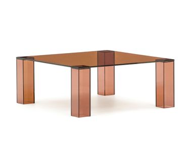 Square tempered glass coffee table ADULARIA Kave Home