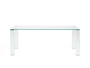 Rectangular tempered glass table ADULARIA Kave Home