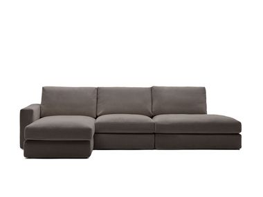 Removable-cover 5-seat sofa with right- or left-hand chaise longue ALEA Kave Home