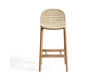 Acacia wood and rope stool ALIPA Kave Home