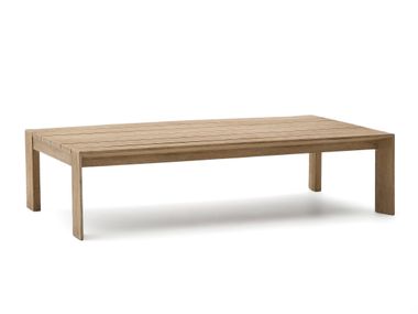 Rectangular acacia garden side table AMBRA Kave Home