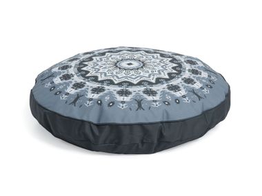 Round fabric pouf with removable lining ASHLEEN Kave Home