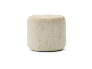Concrete side table with travertine effect DRASI Kave Home