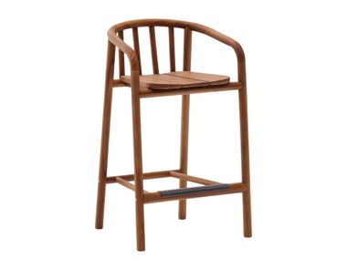 High teak garden stool TURQUETA Kave Home