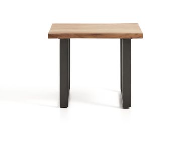 Mesa de centro quadrada em aço e madeira UXUE Kave Home